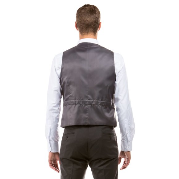 ZeGarie Tailored Fit Suit Separates Vest, Dark Grey (Tailored to Move and Flex) - Picture 2 of 4